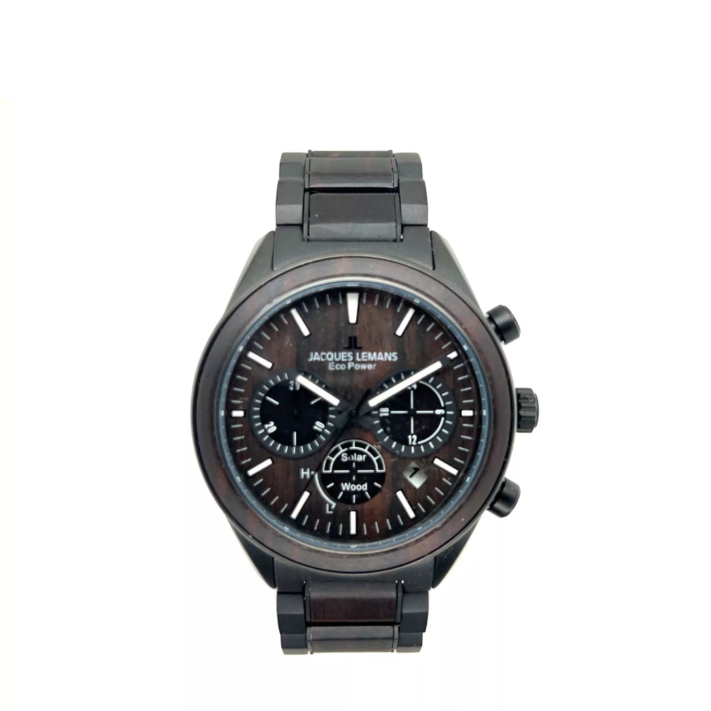 Jacques Lemans Herrenuhr Eco Power Solar Wood 1-2115M