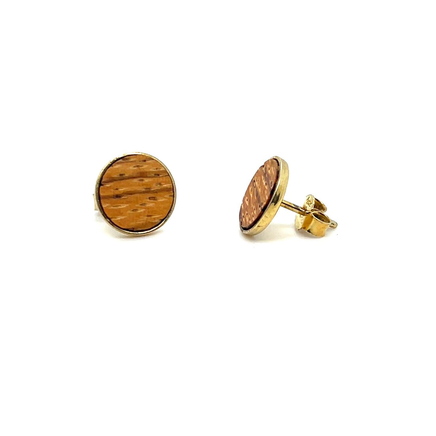 Ohrstecker Holz - Zebrano-Holz