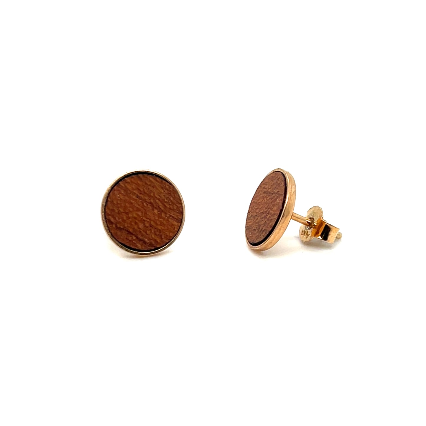 Ohrstecker Holz - Zwetschgenholz