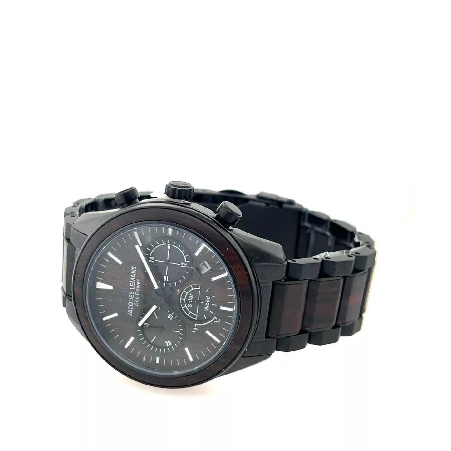 Jacques Lemans Herrenuhr Eco Power Solar Wood 1-2115M