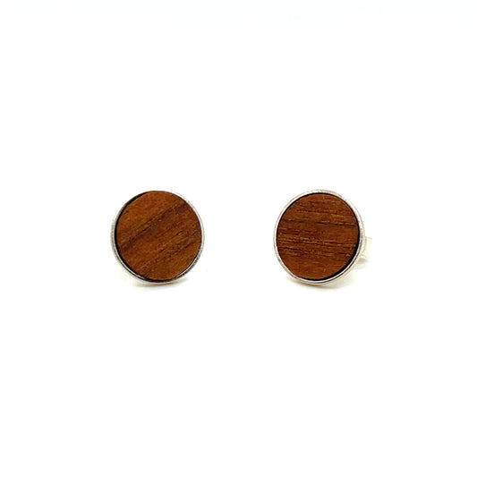 Ohrstecker Holz - Nussbaum